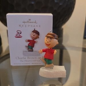 Hallmark Keepsake Charlie Brown Ornament - Red and Green